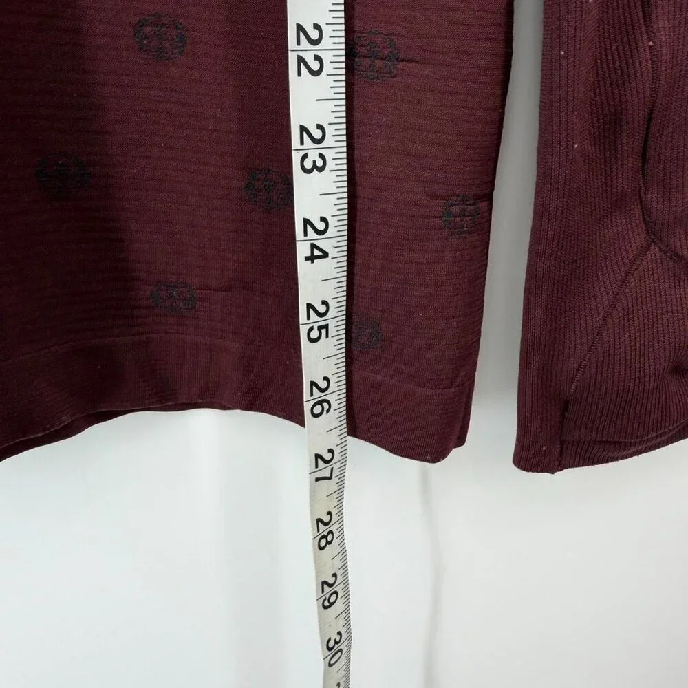 Lululemon Swiftly Tech Long Sleeve Shirt 2.0 Yogo Pop Cassis/Black Sz 6